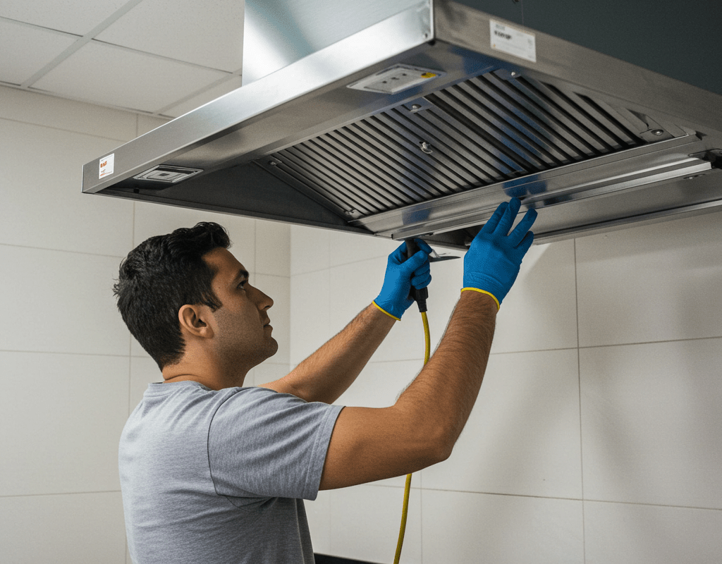 Technician working on Exhaust Fan Installation in Sydney