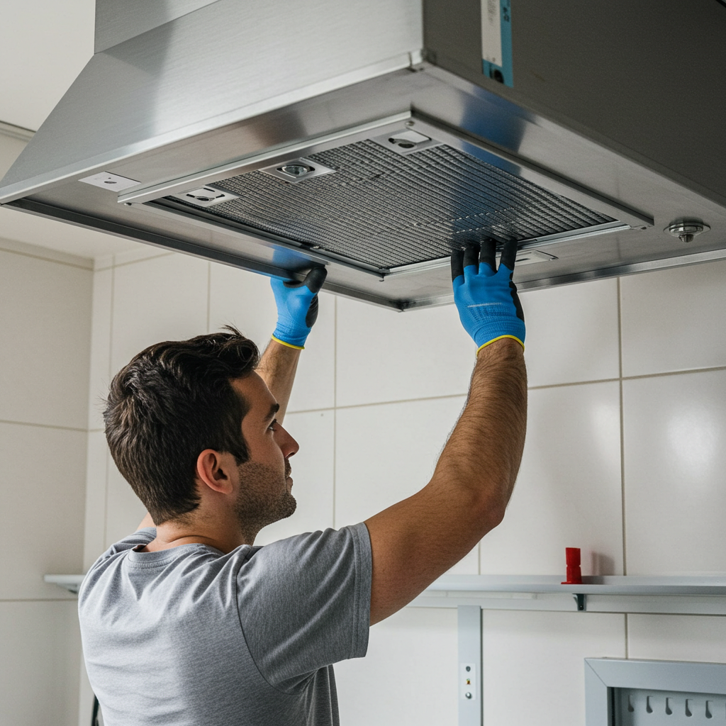 Technician working on Exhaust Fan Installation in Sydney